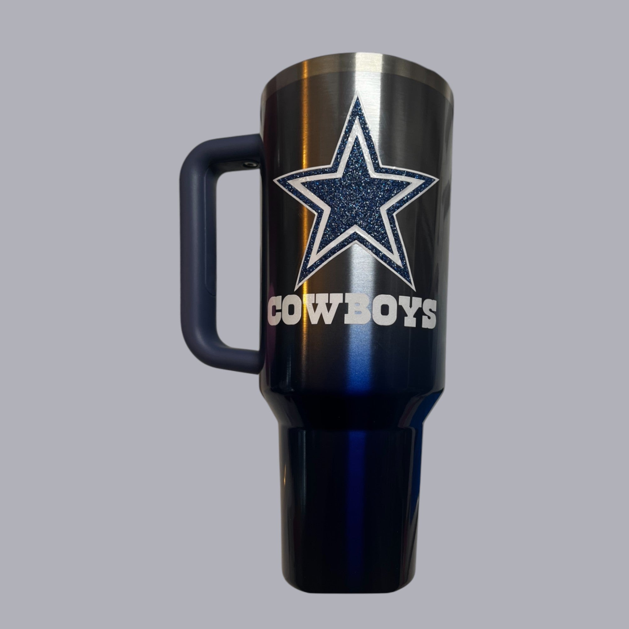 40oz Tumbler with Handle & Straw