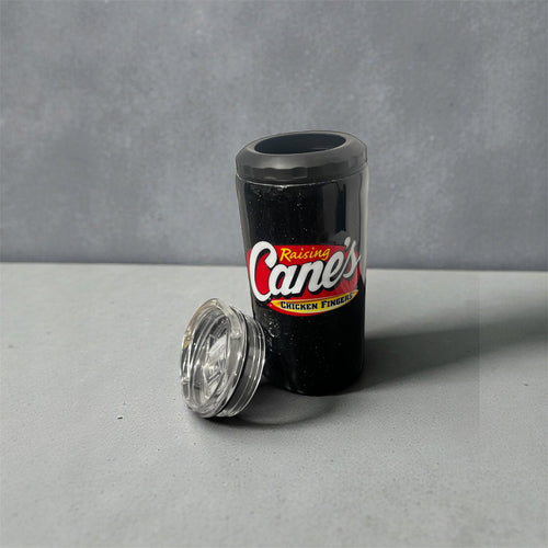 16oz 4-in-1 Stainless Steel Can Cooler Tumbler with Straw