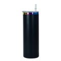 20oz Straight Powder-Coated Stainless Steel Tumbler – Electroplated Chroma Finish