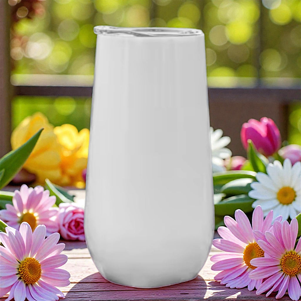 6oz Stemless Champagne Flute – Stainless Steel Insulated Mini Toasting Cup
