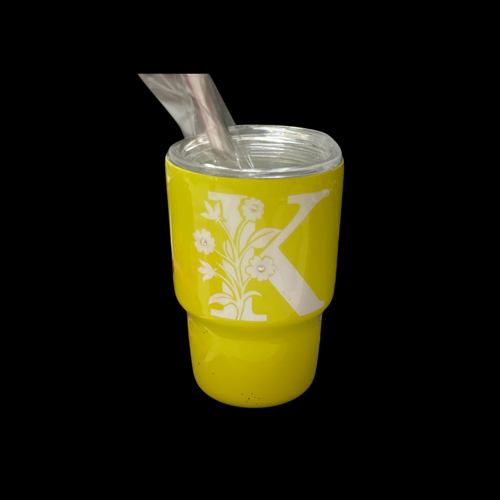 3oz Mini Wine Tumblers with Straws – Double-Walled Stainless Steel Shot Glasses